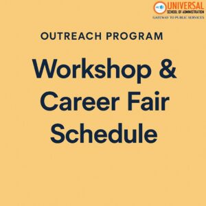 Outreach Program: Workshop & Career Fair Schedule