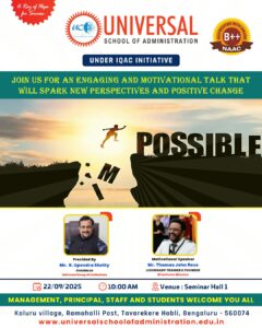 Breaking Limits, Building Possibilities: A Motivational Morning at Universal School of Administration