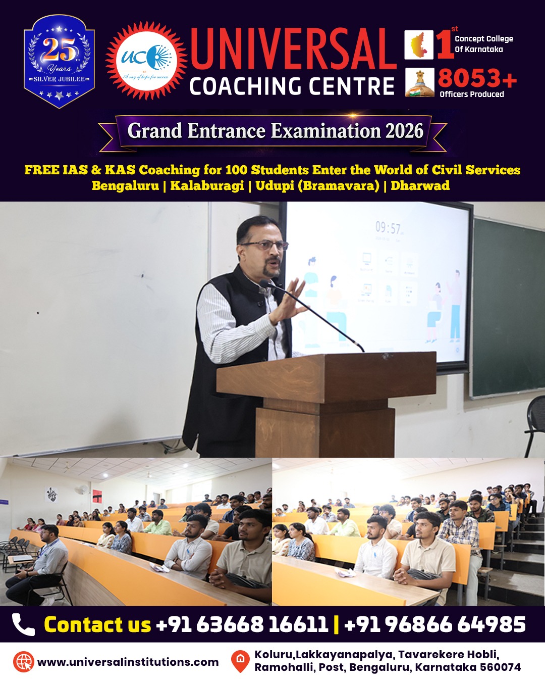 Free IAS & KAS Coaching for 100 at Universal