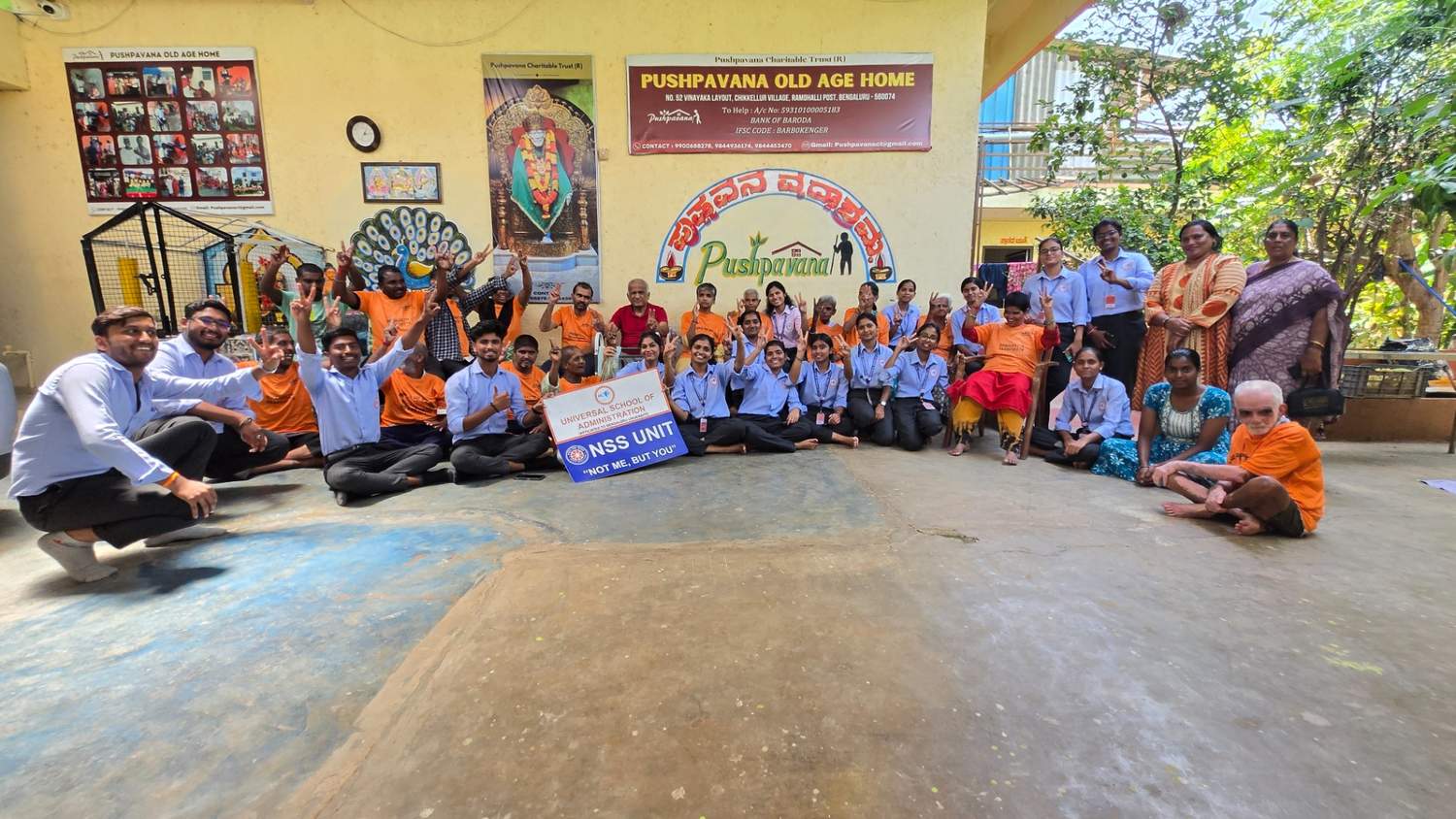 Second-Year Students Extend Care and Compassion at Pushpavana Old Age Home