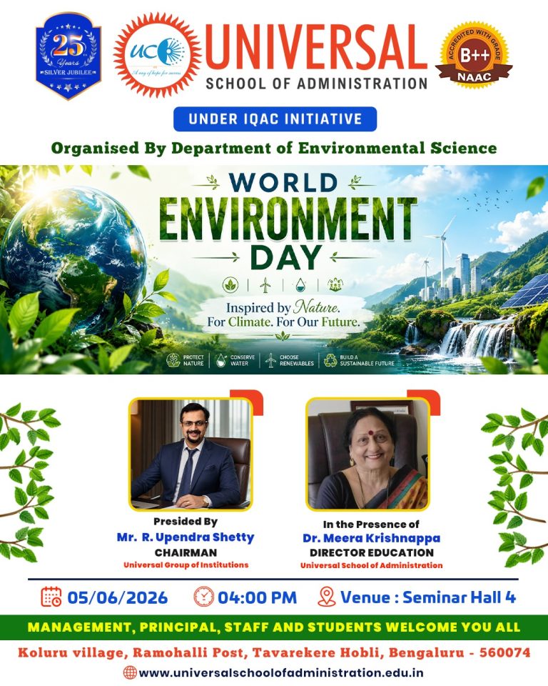 Universal School of Administration Celebrates World Environment Day 2026