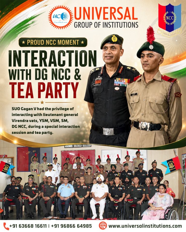 Proud NCC Achievement: SUO Gagan V Interacts with DG NCC