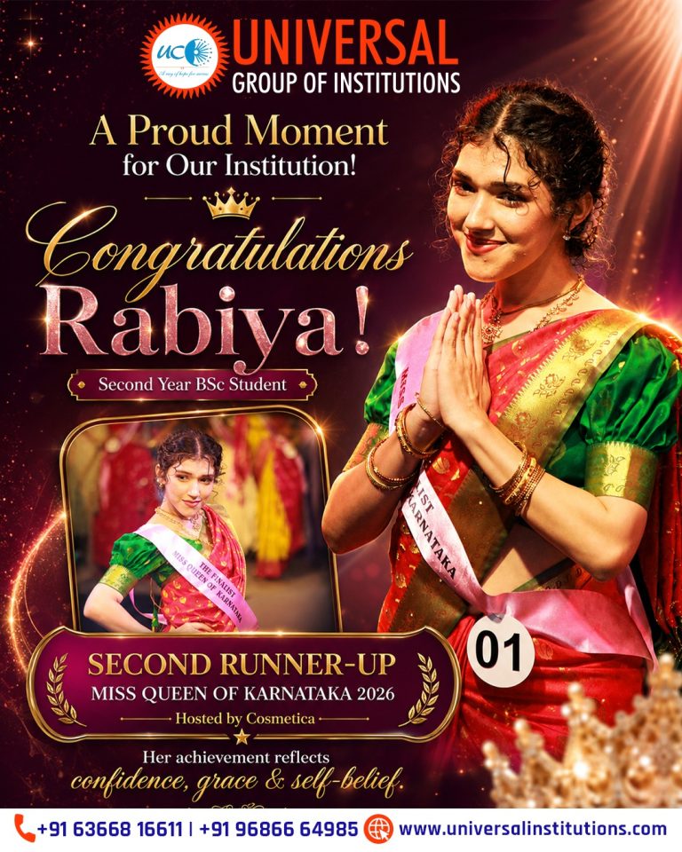 Rabiya Brings Pride to Universal Group of Institutions