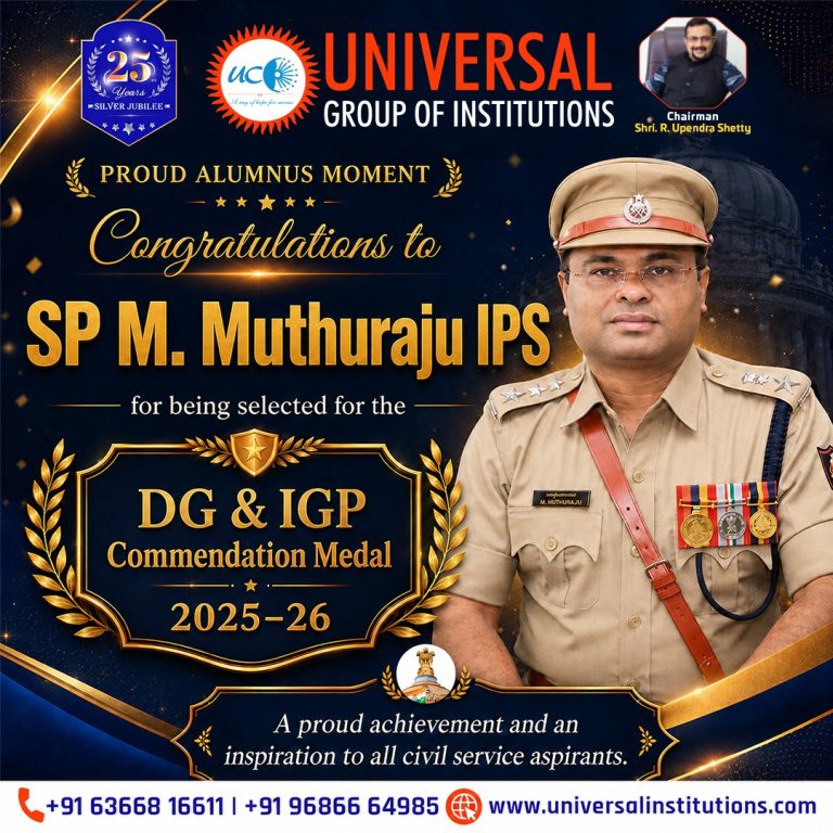 Alumni Achievement: SP M. Muthuraju IPS Honoured