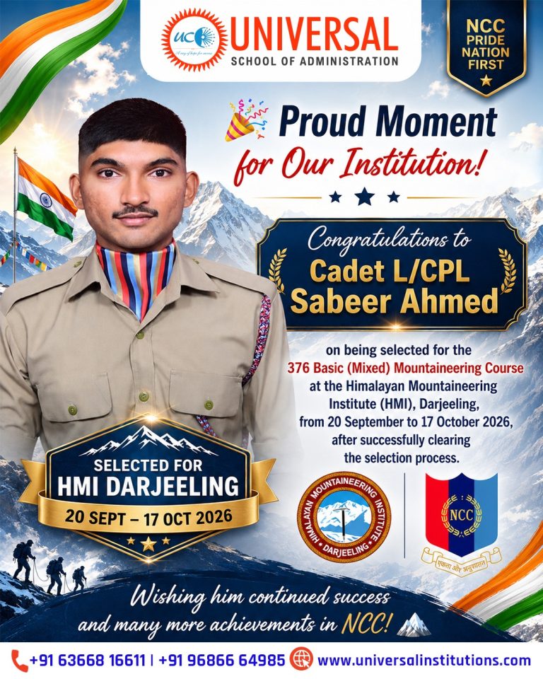 Proud Achievement: Cadet L/CPL Sabeer Ahmed Selected for HMI Mountaineering Course