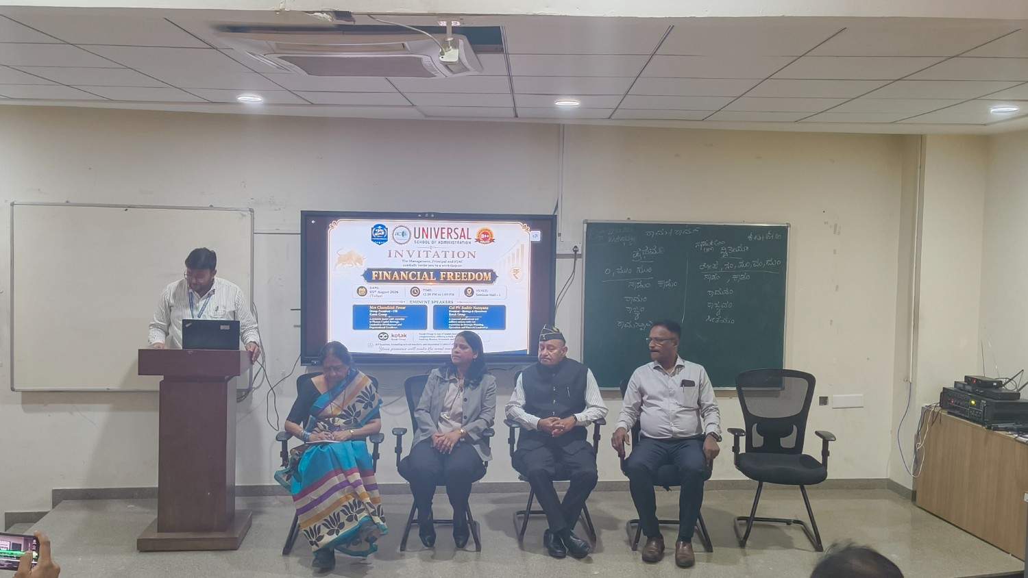 Workshop on Financial Freedom Conducted at Universal School of Administration