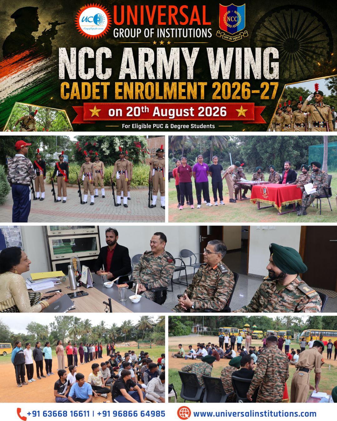 NCC Army Wing Cadet Enrolment Drive 2026–27: Inspiring Youth to Serve the Nation