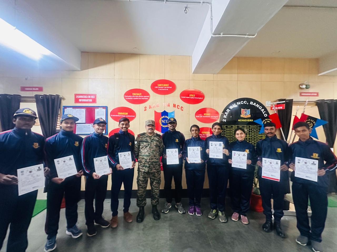 Celebrating Excellence: NCC Senior Cadets Receive ‘C’ Certification