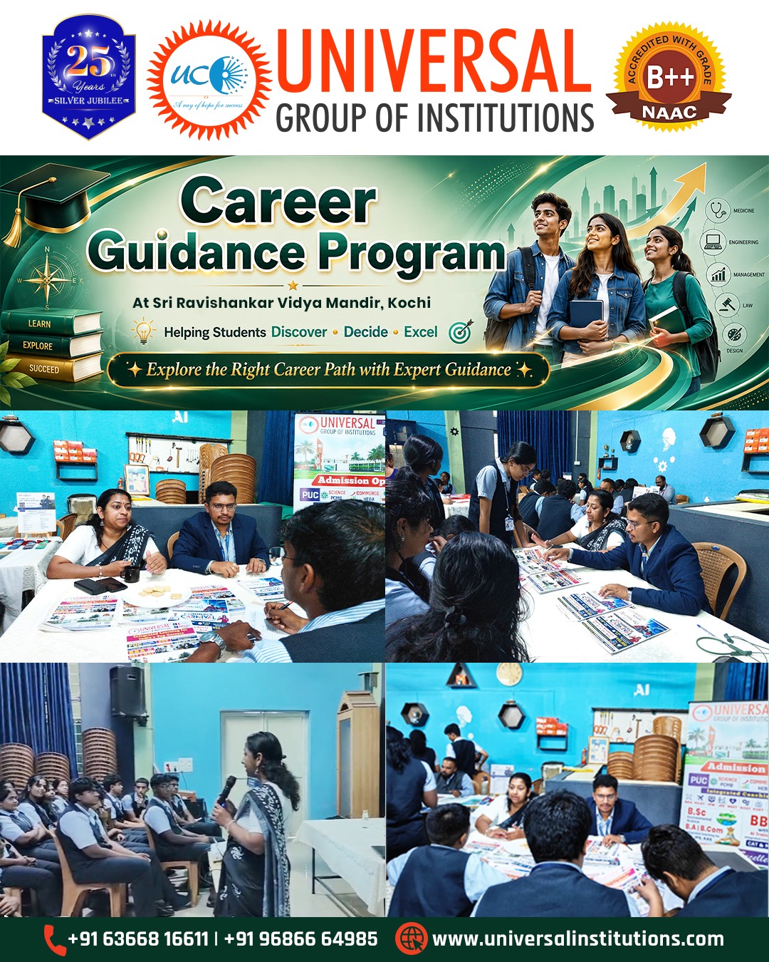 Career Guidance Program at Sri Ravishankar Vidya Mandir, Kochi