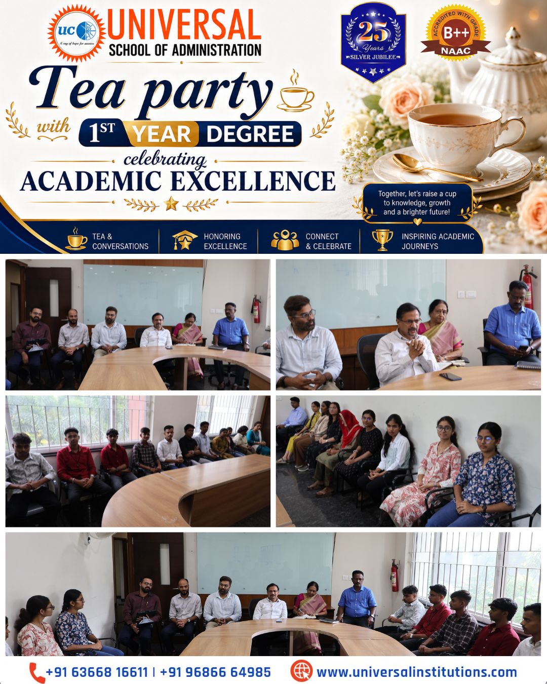 Tea Party with First-Year Degree Students @ USA